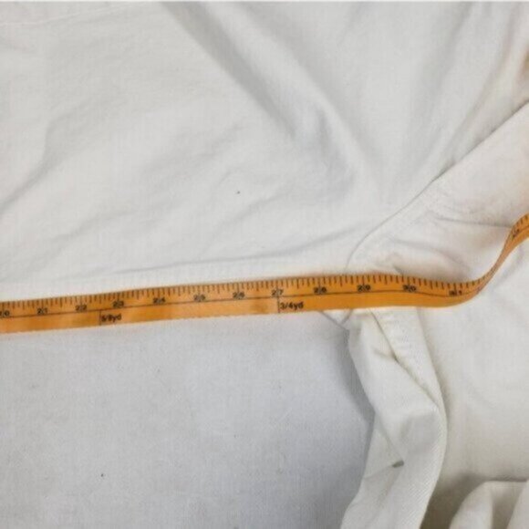 We The Free White Cropped Raw Hem Flare Jeans Size 27 - Picture 13 of 16